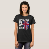 私の統一されたDnaのイギリス国旗チームのイギリス王国 Tシャツ (正面フル)