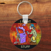 私の絵を描物 キーホルダー (正面)