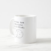 私の絶対的なお気に入りは数学のダジャレ Humor コーヒーマグカップ (正面左)