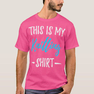 私の編み物です 面白い編み物ギフトT Tシャツ
