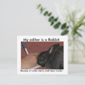 私の編集者はうさぎだ。 ポストカード (スタンド正面)