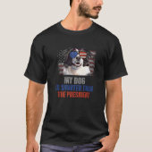 私の縁どこ頭が切れるその犬は大統領のアンチ Tシャツ (正面)
