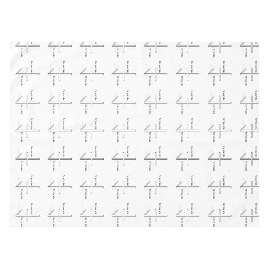 私の罪のあなたの罪のため テーブルクロス (正面(横))