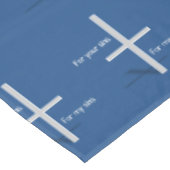 私の罪のあなたの罪のため(暗い) テーブルクロス (アングル)