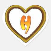 私の署名と手紙h ハートシール (正面)