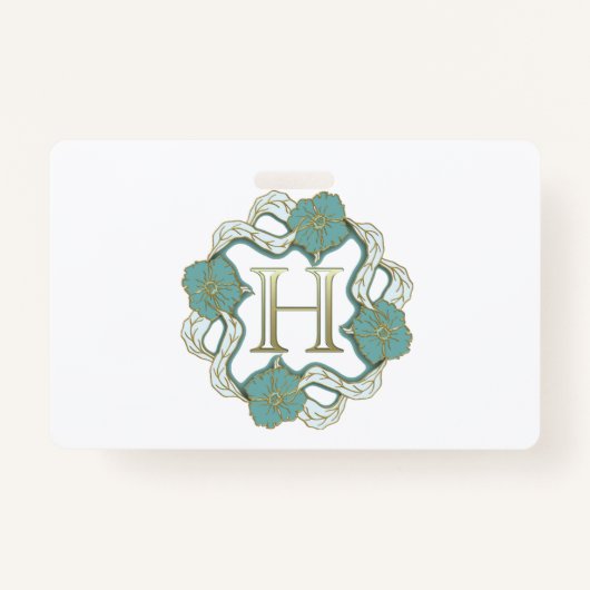 私の署名にhという手紙が バッジ (裏面)