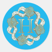 私の署名にhという手紙が ラウンドシール (正面)