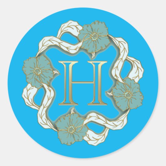 私の署名にhという手紙が ラウンドシール (正面)