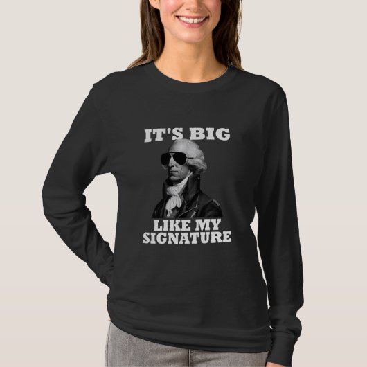 私の署名のように大きいAP米国の歴史ジョン・ハン Tシャツ (正面)