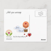 私の羊は私の声はがきを聞く ポストカード (裏面)