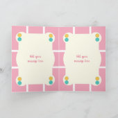 私の美しいゴド娘ピンクと緑の写真のために カード (内部)