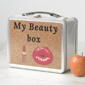 私の美しいボックス、メイクケース メタルランチボックス (インサイチュ)