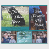 私の美しい友人および家族写真 ラッピングペーパー (フラット)