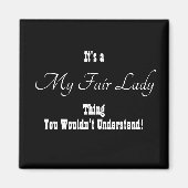 私の美しい女性マグネット マグネット (正面)