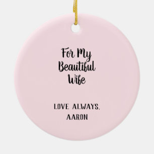 私の美しい妻のための蘭の花 セラミックオーナメント