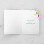 私の美しい姪へのカラフルの点のハッピーバースデー カード (内部)