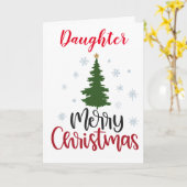 私の美しい娘がクリスマスをメリー作る カード (黄色い花)