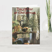 私の美しい娘がクリスマスカードをメリー作る カード (正面)