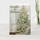 私の美しい娘がクリスマスカードをメリー作る カード (正面)