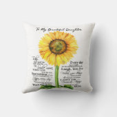 私の美しい娘に クッション (裏面)