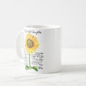 私の美しい娘に コーヒーマグカップ (正面左)