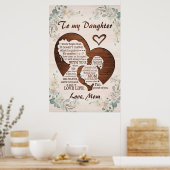 私の美しい娘に、母の日の贈り物、母に ポスター (キッチン)