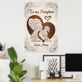 私の美しい娘に、母の日の贈り物、母に ポスター (ホームオフィス)