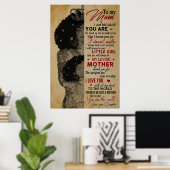 私の美しい母に母の日の贈り物 ポスター (ホームオフィス)