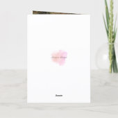 私の美しい母に、ハッピーバースデーカード カード (裏面)