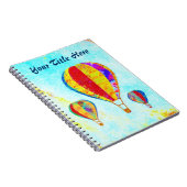 私の美しい気球の螺線形ノート ノートブック (右側)