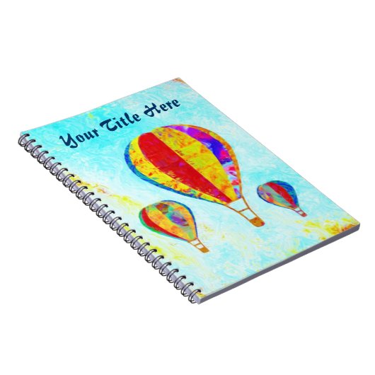 私の美しい気球の螺線形ノート ノートブック (右側)