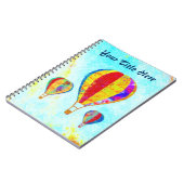 私の美しい気球の螺線形ノート ノートブック (左側)