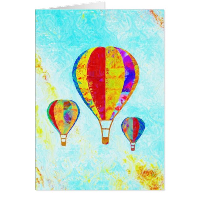 私の美しい気球カード (正面)