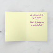 私の美術の先生へ感謝を サンキューカード (内部)