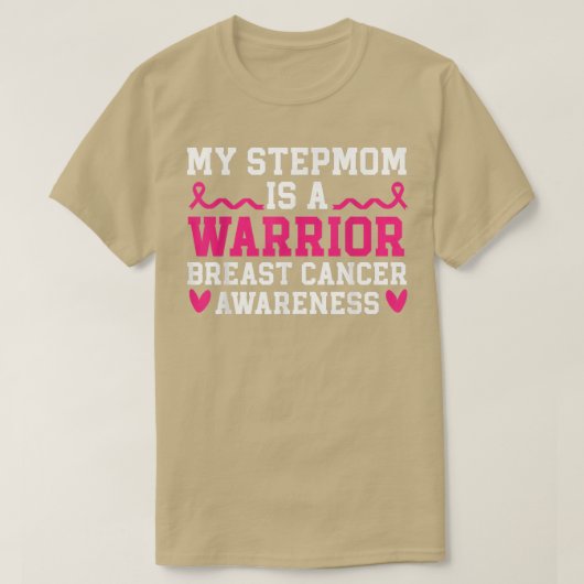 私の義母は乳がん戦士の癌に気付いている Tシャツ (デザイン正面)