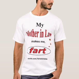 私の義母は私を屁をさせます(ライト) Tシャツ