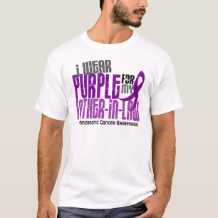 私の義父6.2のための膵臓癌の紫色 Tシャツ