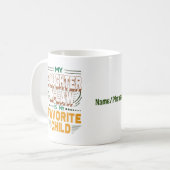 私の義理の娘は私のお気に入りの子供モダンで コーヒーマグカップ (正面左)