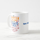 私の義理の娘は私の子供だお気に入りのが、シッ。 コーヒーマグカップ (正面左)