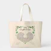 私の義理の娘トートバッグ ラージトートバッグ (正面)