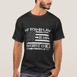 私の義理の息子は私の子お気に入りののアメリカ国旗4 Tシャツ