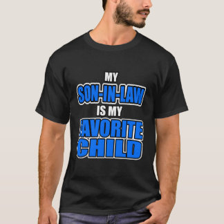 私の義理の息子は私の子お気に入りのの母とパパ Tシャツ