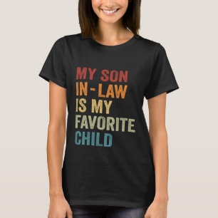 私の義理の息子は私の子お気に入りのレトロおもしろいビン Tシャツ