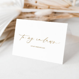 私の義理の結婚式の日にエレスミア 箔カード