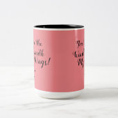 私の羽の下の風がマグカップ ツートーンマグカップ (中央)