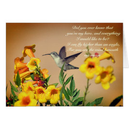 私の羽の下の風