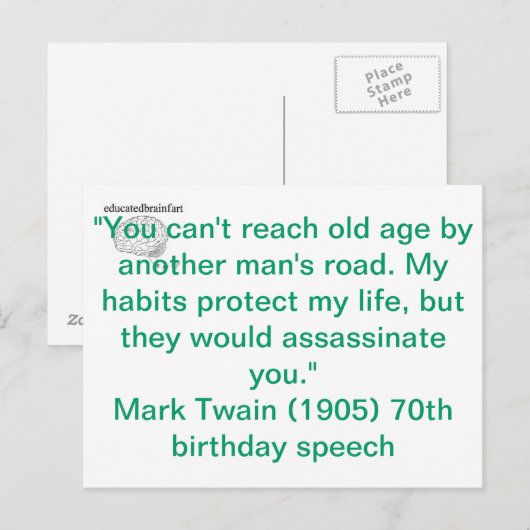 私の習慣 ポストカード (正面/裏面)