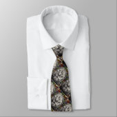 私の翼の下の風ライオンバタフライアニマルアート ネクタイ (タイ)