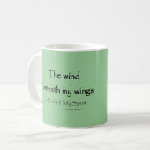 私の翼の下の風 コーヒーマグカップ (正面左)