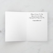 私の翼を広げて飛ぶ：おめでとう カード (内部)